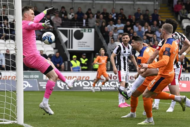 Rangers' Antonio Colak scores to make it 3-0 during the win over St Mirren.