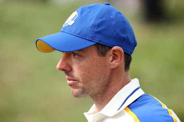 Rory McIlroy showed his emotions on the final day of the 43rd Ryder Cup at Whistling Straits in September. Picture: Warren Little/Getty Images.