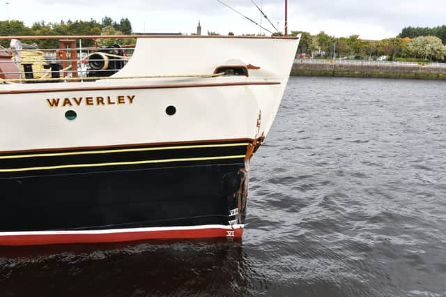 A total of 24 passengers were injured when the paddle steamer hit Brodick pier. Picture: John Devlin