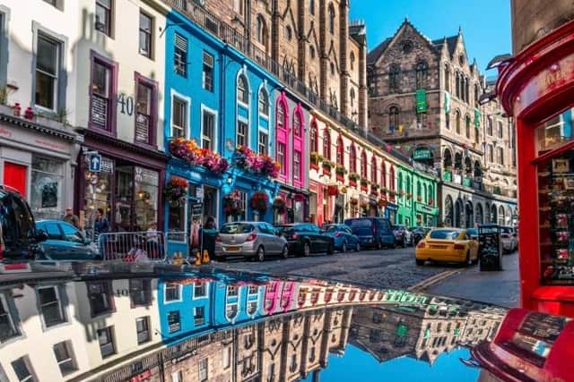 Colourful Reflection in Victoria Street, by Moumita Paul, winner of the urban award