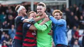 Ross Laidlaw was a Ross County hero in the pealty shootout win over Partick Thistle.  (Photo by Craig Williamson / SNS Group)