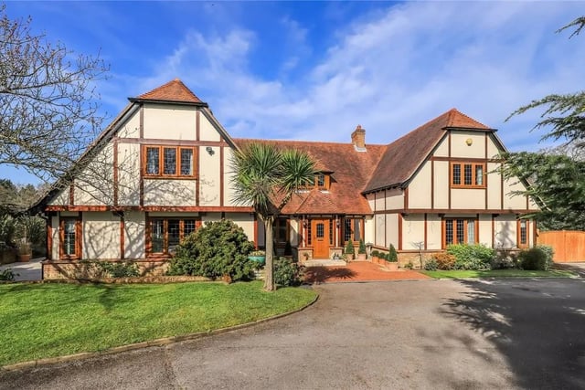 This five bed home in Hook Park Road, Warsash is on the market for £2.85m. It is listed on Zoopla by Charters