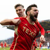 Graeme Shinnie scored one of the goals in Aberdeen's 3-1 win over Kilmarnock.