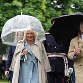 King Charles III and Queen Camilla arrive to unveil a Commemorative Cairn to mark the centenary of the Kirkcaldy War Memorial, as part of their trip to Scotland for Holyrood Week. Picture: Aaron Chown/PA Wire