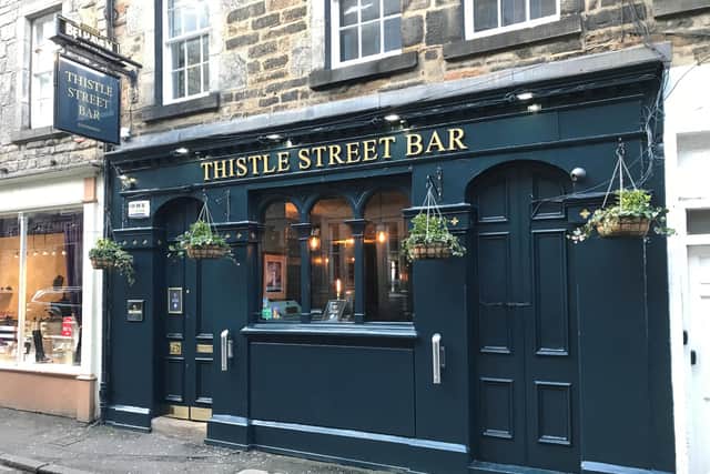 The Thistle Street Bar in Edinburgh