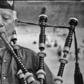 Piper Bill Millin, the Commando who piped comrades onto Sword Beach on June 6 1944 as the D-Day landings unfolded. His daring earned him the title 'Mad Piper' with his role much celebrated but his son has spoken of the struggles faced by his father given his memories of war.  PIC: Contributed.