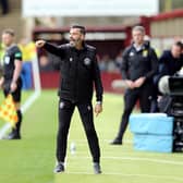 Motherwell manager Stuart Kettlewell issues instructions on the touchline during the cinch Premiership match against Rangers.