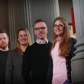 From left: Colin Hewitt of Float, Eleanore Irvine of Biogelx, Steve Ewing and Susanne Mitschke of Citruslabs. Picture: Stewart Attwood.