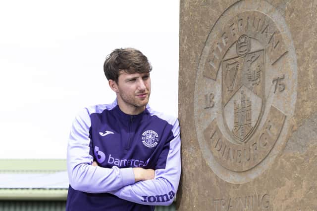 Hibs' new signing Riley Harbottle at the Hibernian Training Centre. Photo by Craig Foy / SNS Group