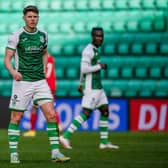 Hibs' Kevin Nisbet makes his long-awaited return for the first team.