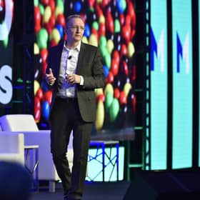 Mars CEO Grant F Reid outlining his vision for the firm at a leadership summit