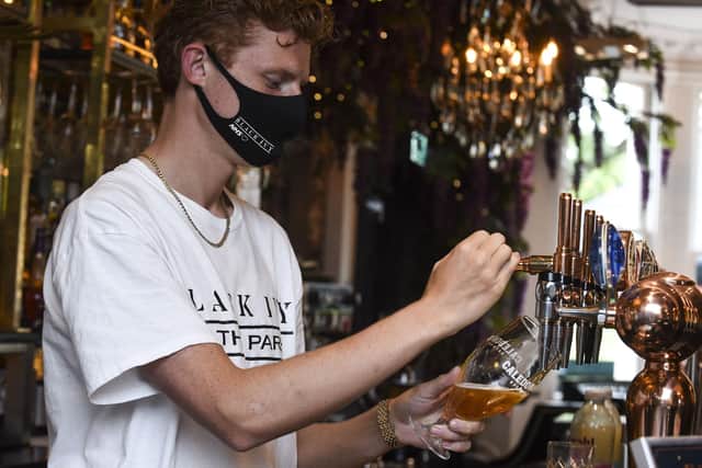 Scotland's hospitality sector is preparing to take legal action against the government over its restrictions to trade.
Bar staff Raymond Law
Black Ivy re-opens their bar area and their restaurant today
COVID 19; CORONA VIRUS - Scotland enters into Phase 3 of coming out of lockdown which means indoor eating in restaurants and pubs/bar are allowed to re-open