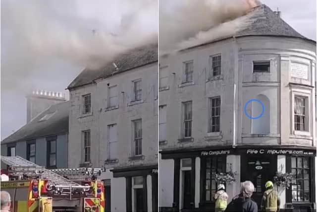 Kinross fire: Emergency services attend Scottish High Street as three storey building on catches fire