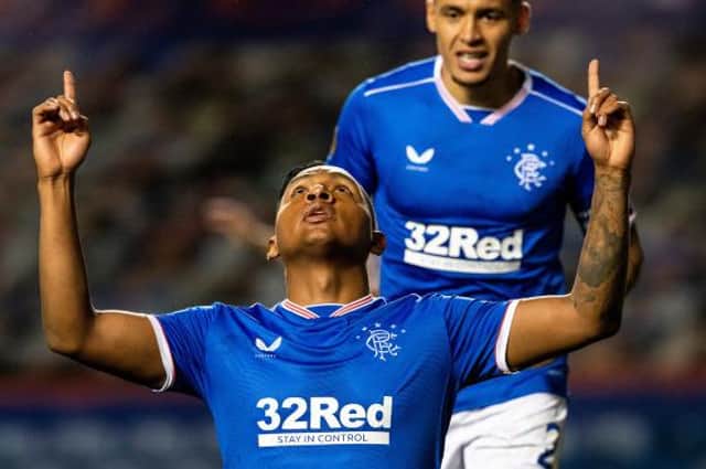 32Red will continue to sponsor Rangers' kits next season. (Photo by Alan Harvey / SNS Group)