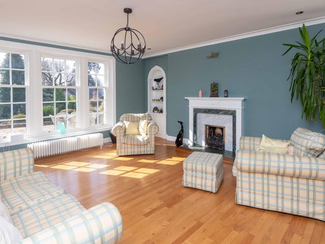 Light floods in throughout the house.