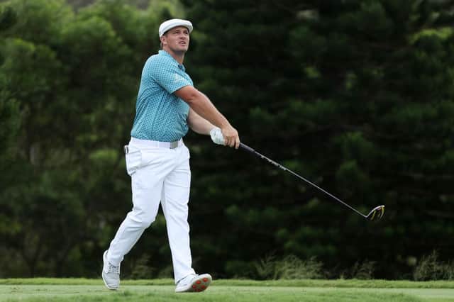 Bryson DeChambeau in action in the Sentry Tournament Of Champions at the Kapalua Plantation Course in Hawaii last month. Picture: Gregory Shamus/Getty Images.