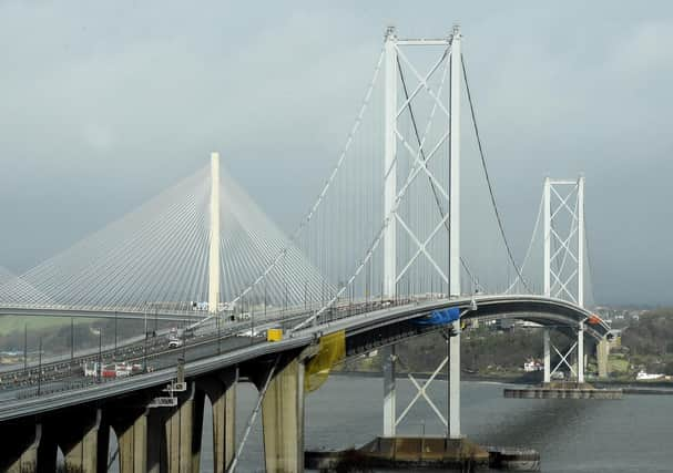 A trial diversion of traffic onto the Forth Road Bridge is planned for this month. Picture: Lisa Ferguson