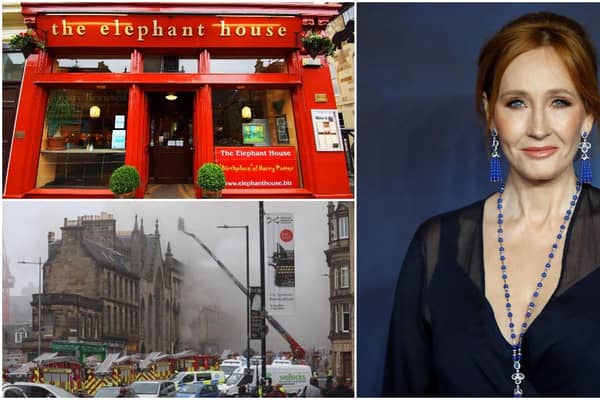 George IV Bridge fire: Iconic cafe gutted by fire saves table where JK Rowling wrote Harry Potter
