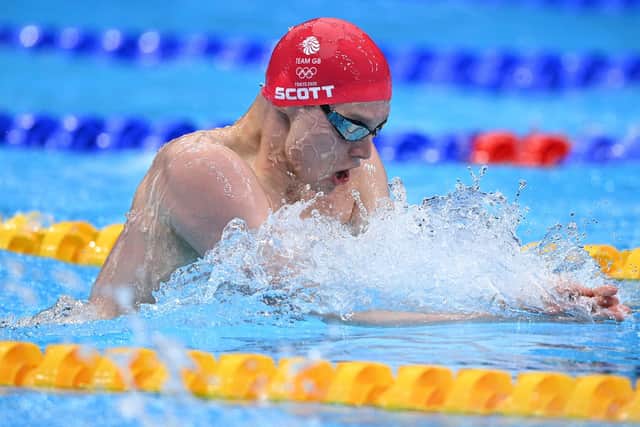 Duncan Scott will spearhead Scotland’s challenge in the pool at the Birmingham 2022 Commonwealth Games. (Photo by OLI SCARFF/AFP via Getty Images)