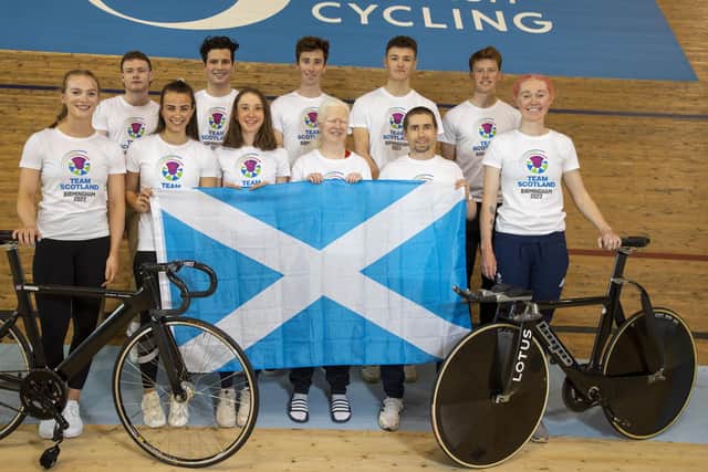 Neil Fachie (front second from right) is among Team Scotland's cycling squad for Birmingham 2022.