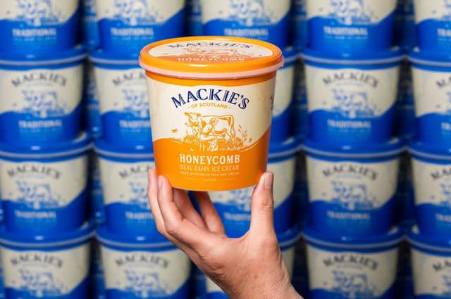 Mackie’s of Scotland's second most popular honeycomb flavour now sits alongside flagship 'traditional' across the UK in branches of Sainsbury's, Waitrose and Morrisons.