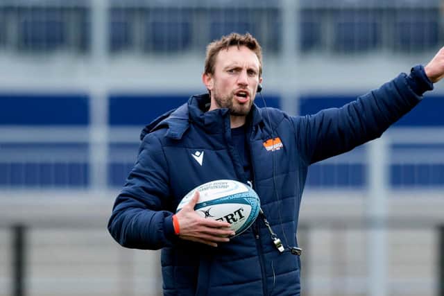 Edinburgh head coach Mike Blair has selected his three returning Scotland players on the bench for the 1872 Cup clash with Glasgow at Scotstoun on Friday night. (Photo by Mark Scates / SNS Group)
