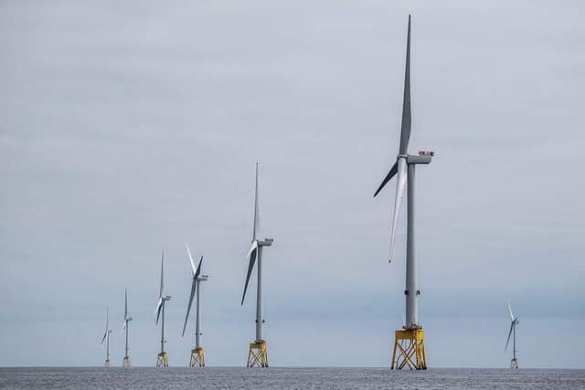 Scotland is at the forefront of the floating wind farm revolution (Picture: Andy Buchanan/AFP via Getty Images)
