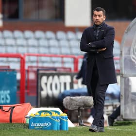 Rangers manager Giovanni van Bronckhorst will make no allowances for potential suspensions when he picks his team to face Red Star Belgrade on Thursday. (Photo by Ian MacNicol/Getty Images)