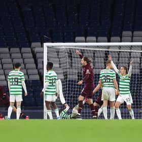Ginnelly scored for Hearts in the Scottish Cup against Celtic.
