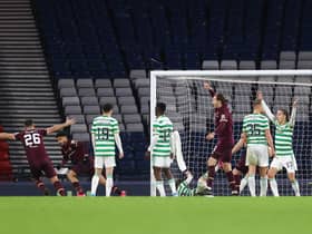 Ginnelly scored for Hearts in the Scottish Cup against Celtic.