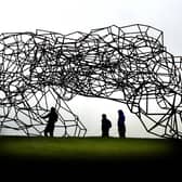 Antony Gormley's Firmament sculpture is one of the most popular works of art at Jupiter Artland. Picture: Jon Savage