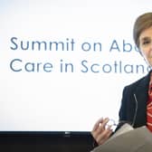 First Minister Nicola Sturgeon speaks during a summit on abortion care in June.