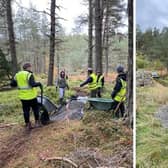 Thanks to the hard work of the volunteers, the path is now ready for winter.