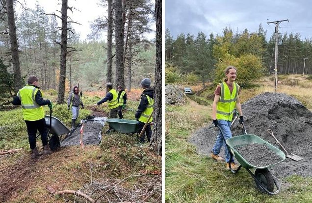 Aboyne community comes together for path repairs