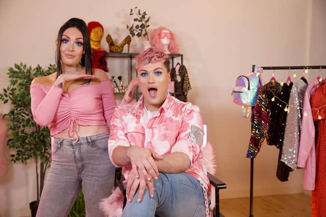 On the set of Style Fixers, Alannah Carson and Jamie Grandison
