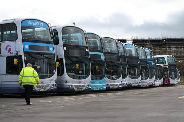 Aberdeen-headquartered FirstGroup operates one of the biggest bus fleets in the UK. Picture: John Devlin