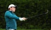 Bob MacIntyre plays his second shot on the 13th hole during the second round of the Betfred British Masters hosted by Danny Willett at The Belfry. Picture: Andrew Redington/Getty Images.