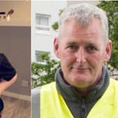 A four-year-old boy who was having a fit and turned blue was saved by a quick-thinking concierge in the highrise tower block where he lives.