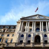 The Bank of England, above, is expected to further hike interest rates, possibly to as high as 6%, over the coming months.