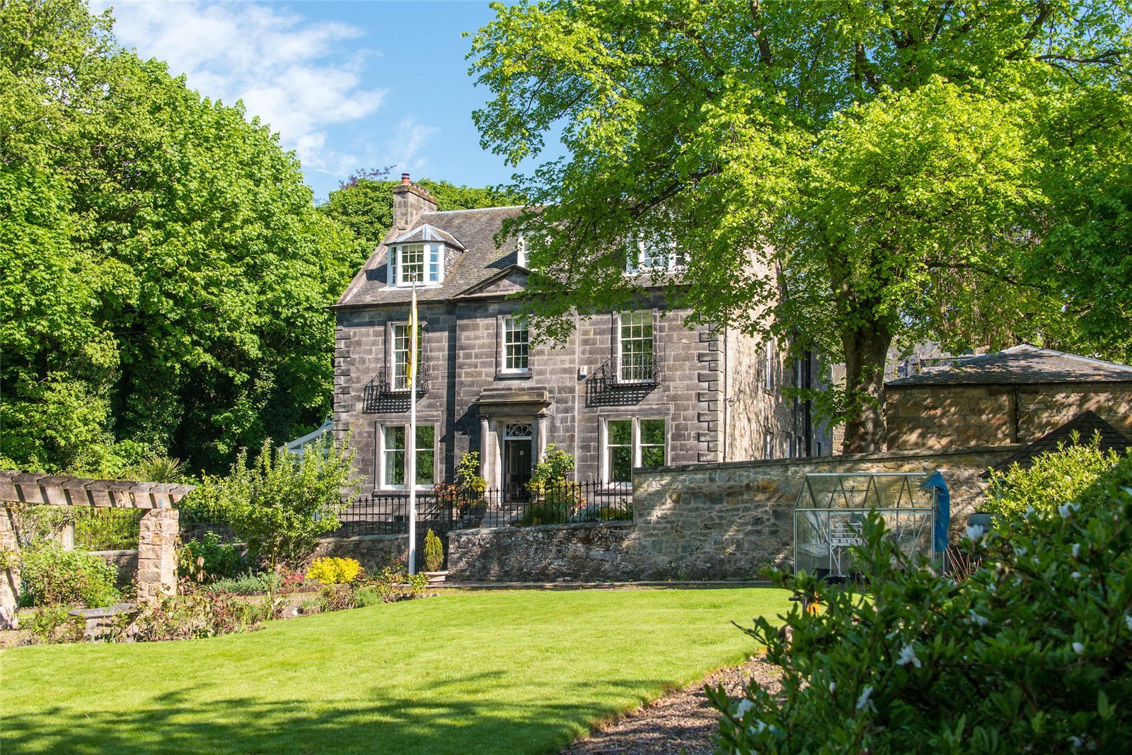 Historic B listed former manse with private walled garden and charming