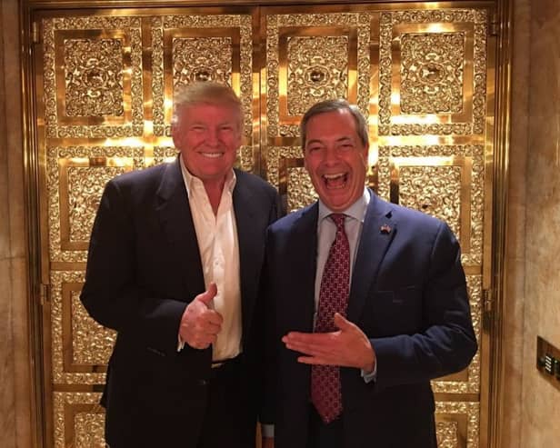 US President Donald Trump and Reform UK leader Nigel Farage.