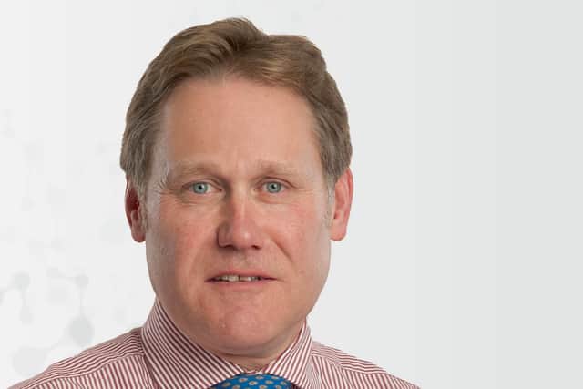 Kieron Harbinson, chief financial officer at Omega Diagnostics. Picture: Contributed