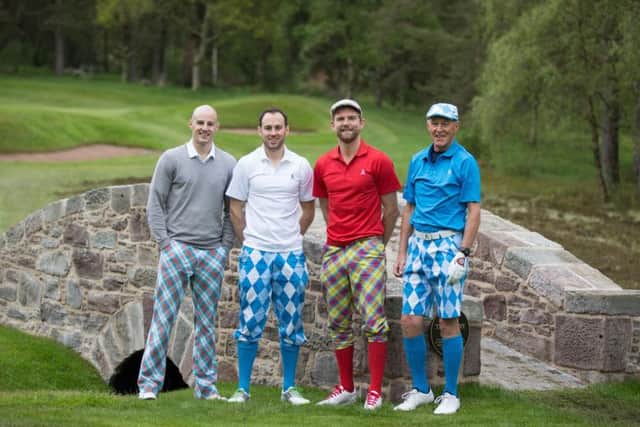 From left Fraser and Ali Smeaton, Gregor Lawson and the Smeaton brothers father Kent. Picture: Contributed