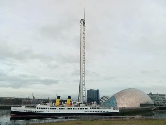 The funnels were repainted in 1947 yellow and black on Thursday