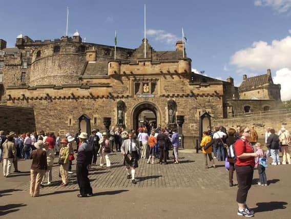 Edinburgh Castle was one of three Scottish attractions in the UK top 20 last year.