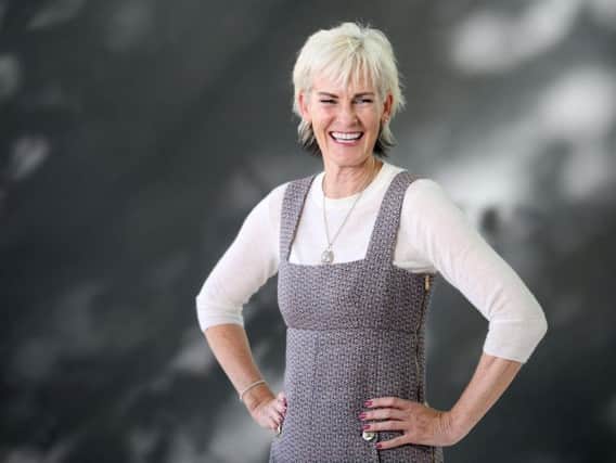 Judy Murray was appearing at the Edinburgh International Book Festival today.