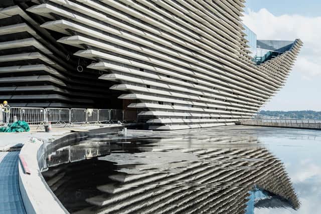 Japanese architect Kengo Kuma won a contest to design the waterfront museum in 2010.