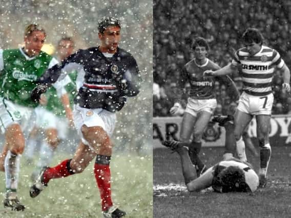 Hibs do battle with Dundee and an Old Firm Derby in the snow