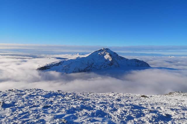 Ben Oss was the perfect vantage point for arguably the finest mountain in the Southern Highlands: Ben Lui.