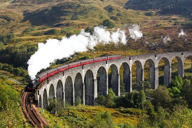 The renowned Glenfinnan viaduct features in numerous Harry Potter films and is now an iconic part of the film franchise.
